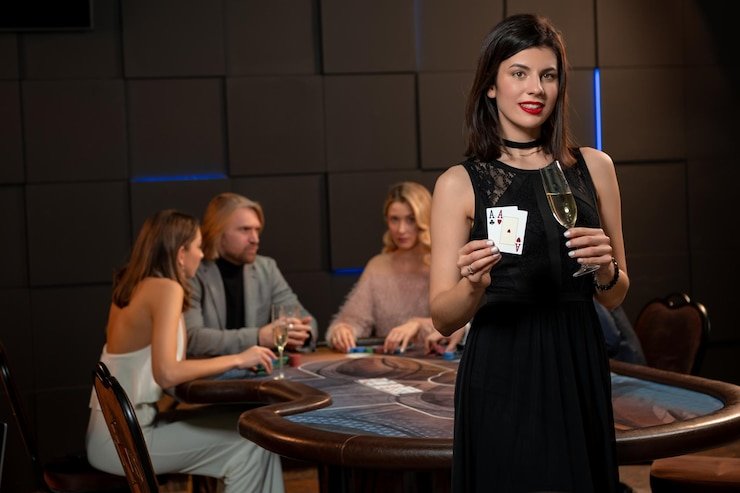 Mobile phone displaying uang4d login account dashboard with live casino tables and balance